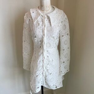 White lace Vita Grace dress, size S, NWT